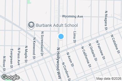 Map image of the property - 1436 N Hollywood Way