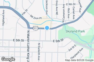 Map image of the property - 613 N Jackson Ave