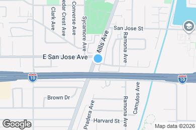 Map image of the property - 9453 S Mills Ave
