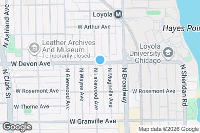 Map image of the property - 1253 W Devon Ave