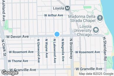 Map image of the property - 1255 W Devon Ave