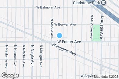 Map image of the property - 6230 W Foster Ave