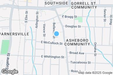 Map image of the property - 857 Bellevue St