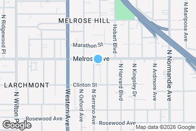 Map image of the property - 648 1/2 N Serrano Ave