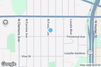 Map image of the property - 508 N Foster Ave