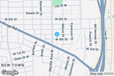 Map image of the property - 1267 W 4th St