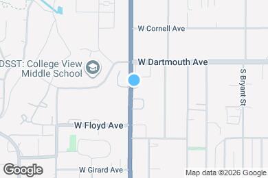 Map image of the property - 3100 S Federal Blvd