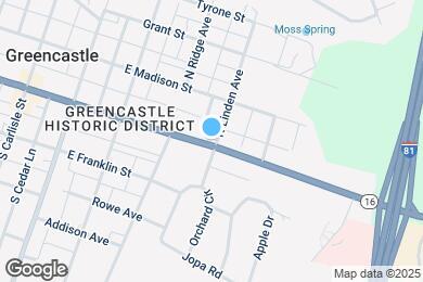 Map image of the property - 360 E Baltimore St