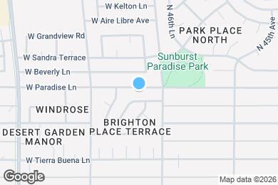 Map image of the property - 4731 W Paradise Ln