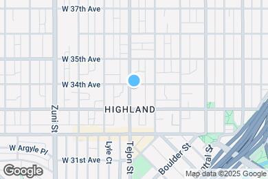 Map image of the property - 3356 Tejon St