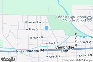 Map image of the property - 308 W Parkway Dr