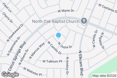 Map image of the property - 9127 N Justa Dr
