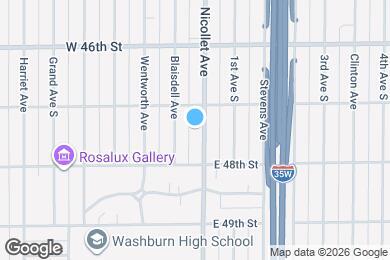 Map image of the property - 4720 Nicollet Ave