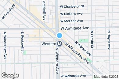 Map image of the property - 1923 N Western Ave