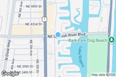 Map image of the property - 698 NE Spanish River Blvd