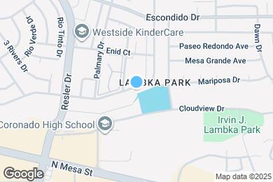 Map image of the property - 6917 Alto Rey Ave Apt B