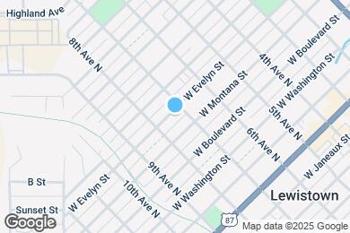 Map image of the property - 707 W Evelyn St