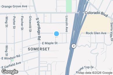 Map image of the property - Rock Glen Villa Apartments