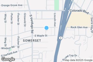 Map image of the property - Rock Glen Villa...Gorgeous Newly Remodeled Apartments In Glendale Neighborhood!