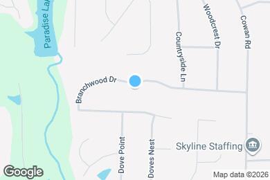 Map image of the property - 95 Branchwood Dr