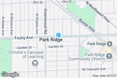 Map image of the property - 1027 W Touhy Ave