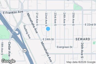 Map image of the property - 2303 22nd Ave S