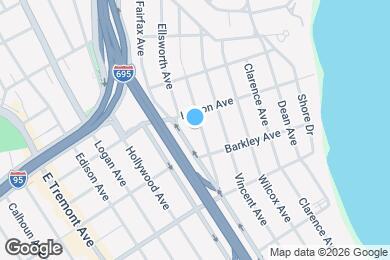 Map image of the property - 1027 Throgmorton Ave