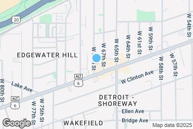 Map image of the property - 1371 W 69th St