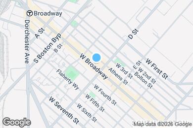 Map image of the property - 272 W Broadway
