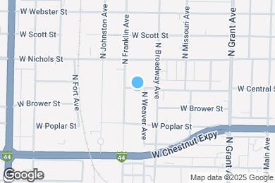 Map image of the property - 1030 W Central St