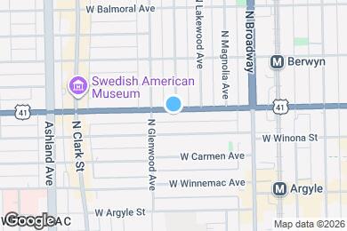 Map image of the property - 1333 W Foster Ave