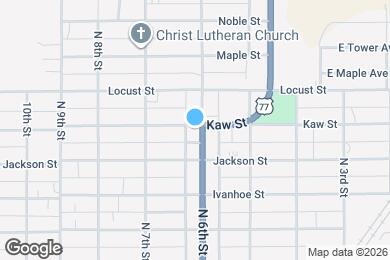 Map image of the property - 602 Kaw St