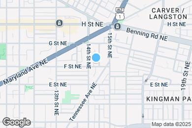 Map image of the property - 1418 F St NE