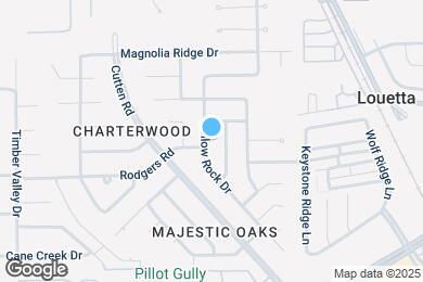 Map image of the property - 16206 Hollow Rock Dr