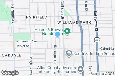 Map image of the property - 3319 S Harrison St