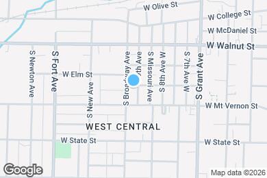 Map image of the property - 928 W Elm St