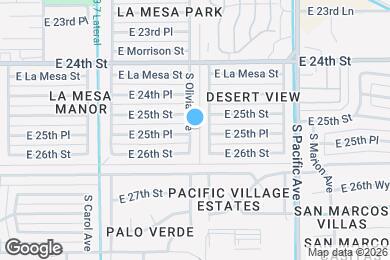 Map image of the property - 2533 S Olivia Ave