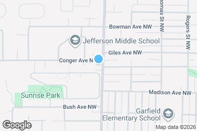 Map image of the property - 615 Division St NW