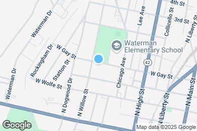 Map image of the property - 463 West Gay Street
