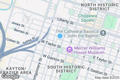 Map image of the property - 207 W Jones St