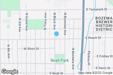 Map image of the property - 105 E Peach St