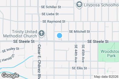 Map image of the property - 4119 SE Steele St