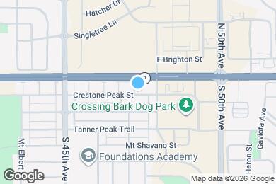 Map image of the property - 4759 Crestone Peak St