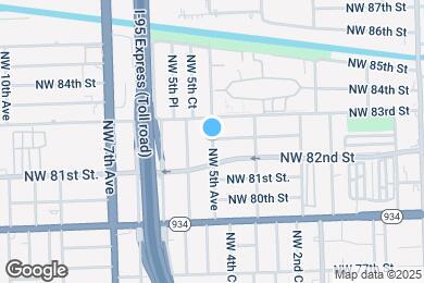 Map image of the property - 8292 NW 5th Ave