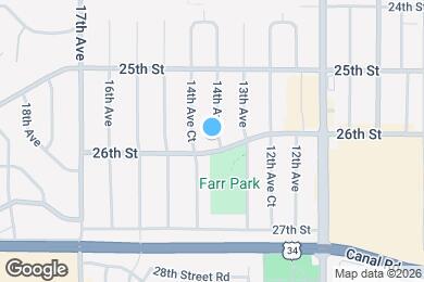 Map image of the property - 2547 14th Ave