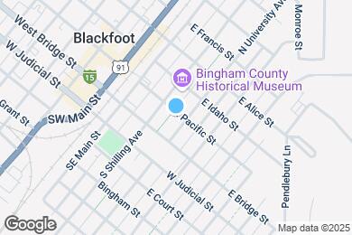 Map image of the property - 91 N University Ave