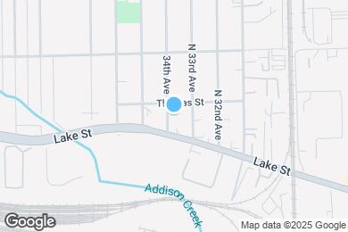 Map image of the property - 1213 34th Ave