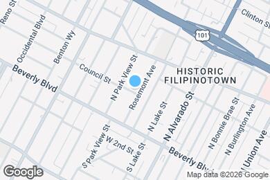 Map image of the property - 201 Rosemont Ave