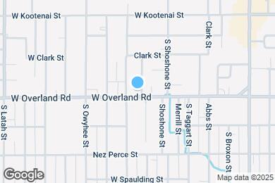 Map image of the property - 3110 W Overland Rd