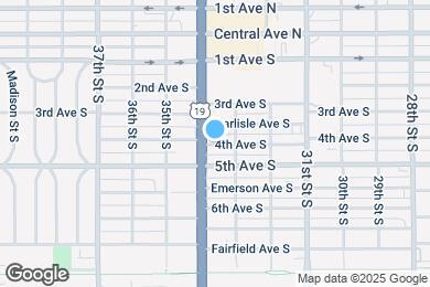 Map image of the property - 3353 4th Ave S
